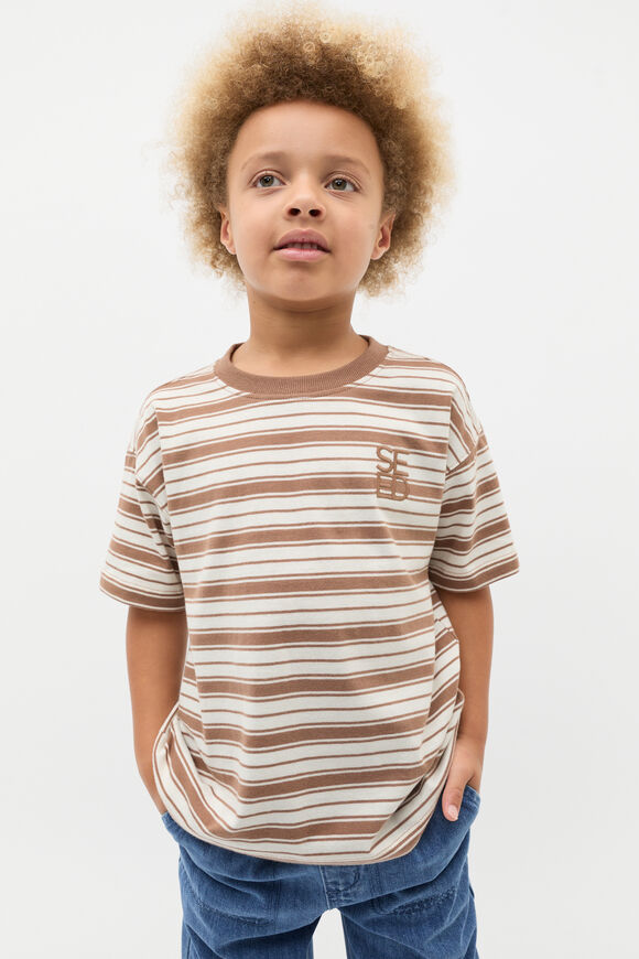 Core Stripe Tee  Chocolate Shake  hi-res