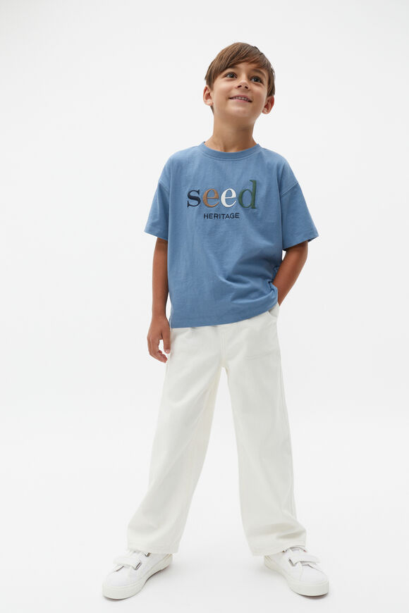 Core Oversized Logo Tee  Washed Blue  hi-res