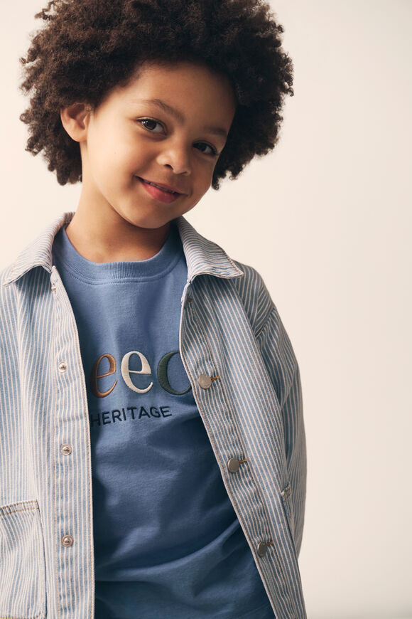Core Oversized Logo Tee  Washed Blue  hi-res