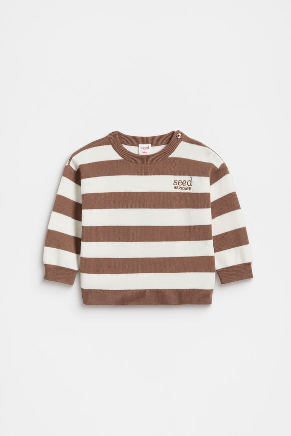 Essential Knit Sweater  Chocolate Shake  hi-res