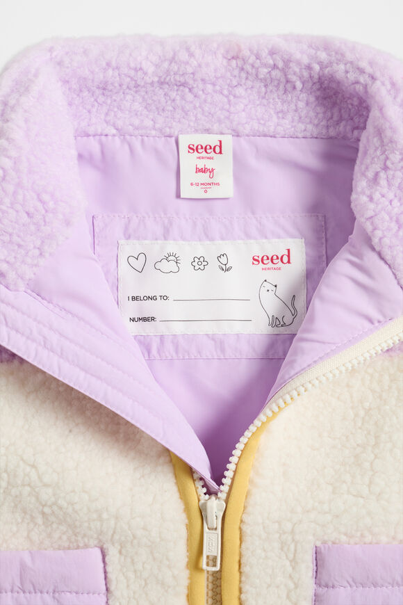 Spliced Teddy Vest  Multi  hi-res