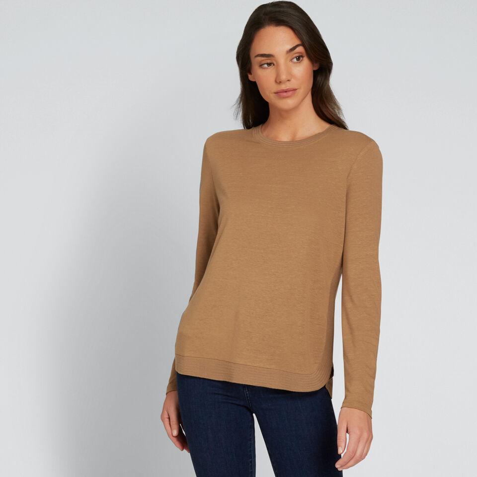 Linen Blend Top  