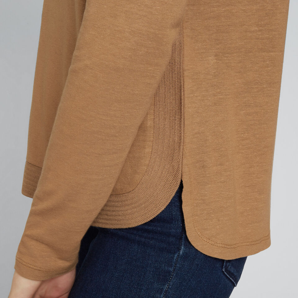 Linen Blend Top  
