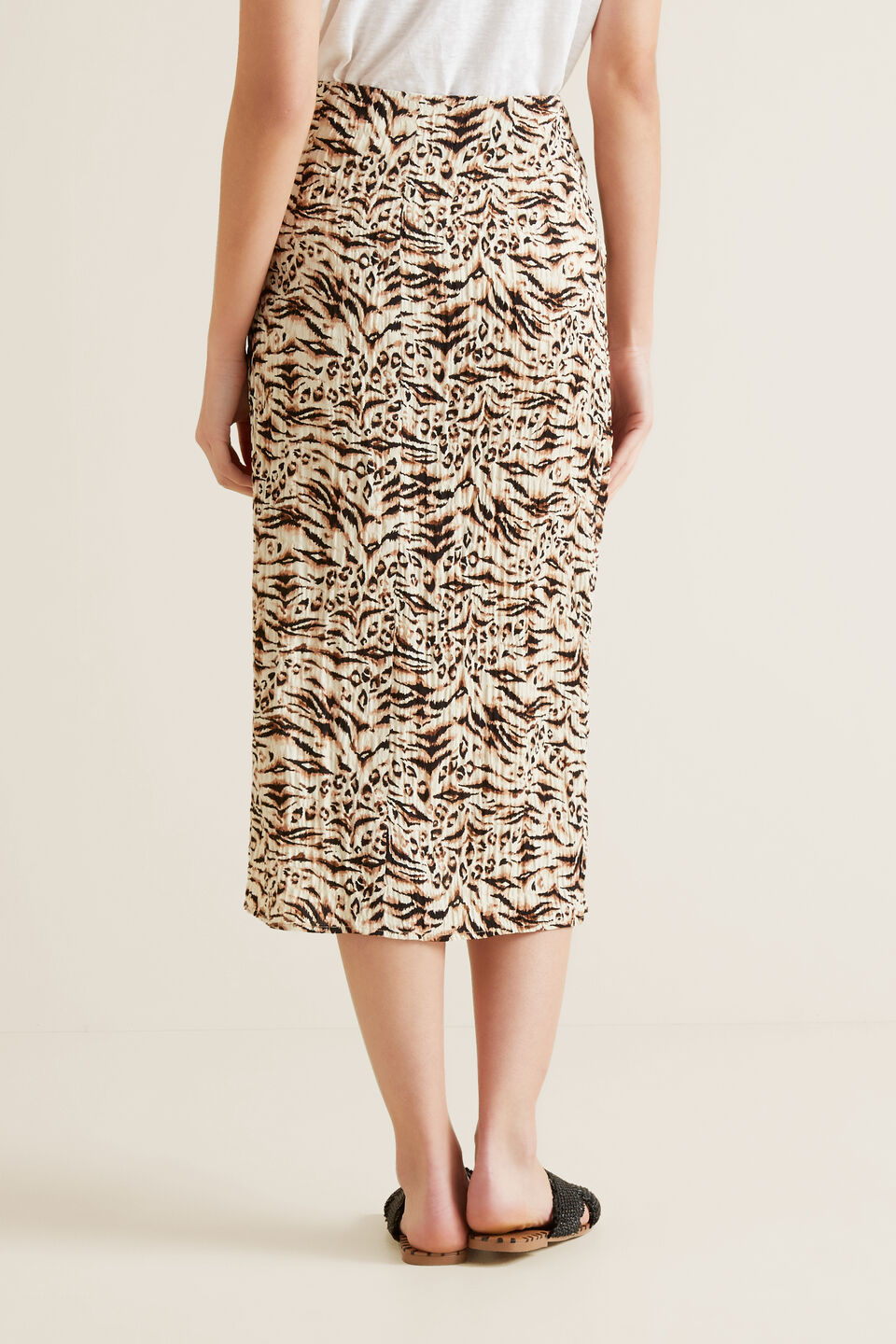 Resort Animal Wrap Skirt  