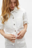 Denim Short Sleeve Shirt  Cloud Cream  hi-res
