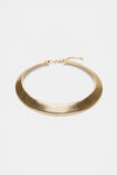 Ribbed Chain Necklace  Gold  hi-res
