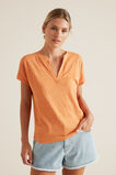 V Neck Linen Top    hi-res