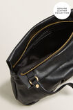 Leather Pleat Sling    hi-res