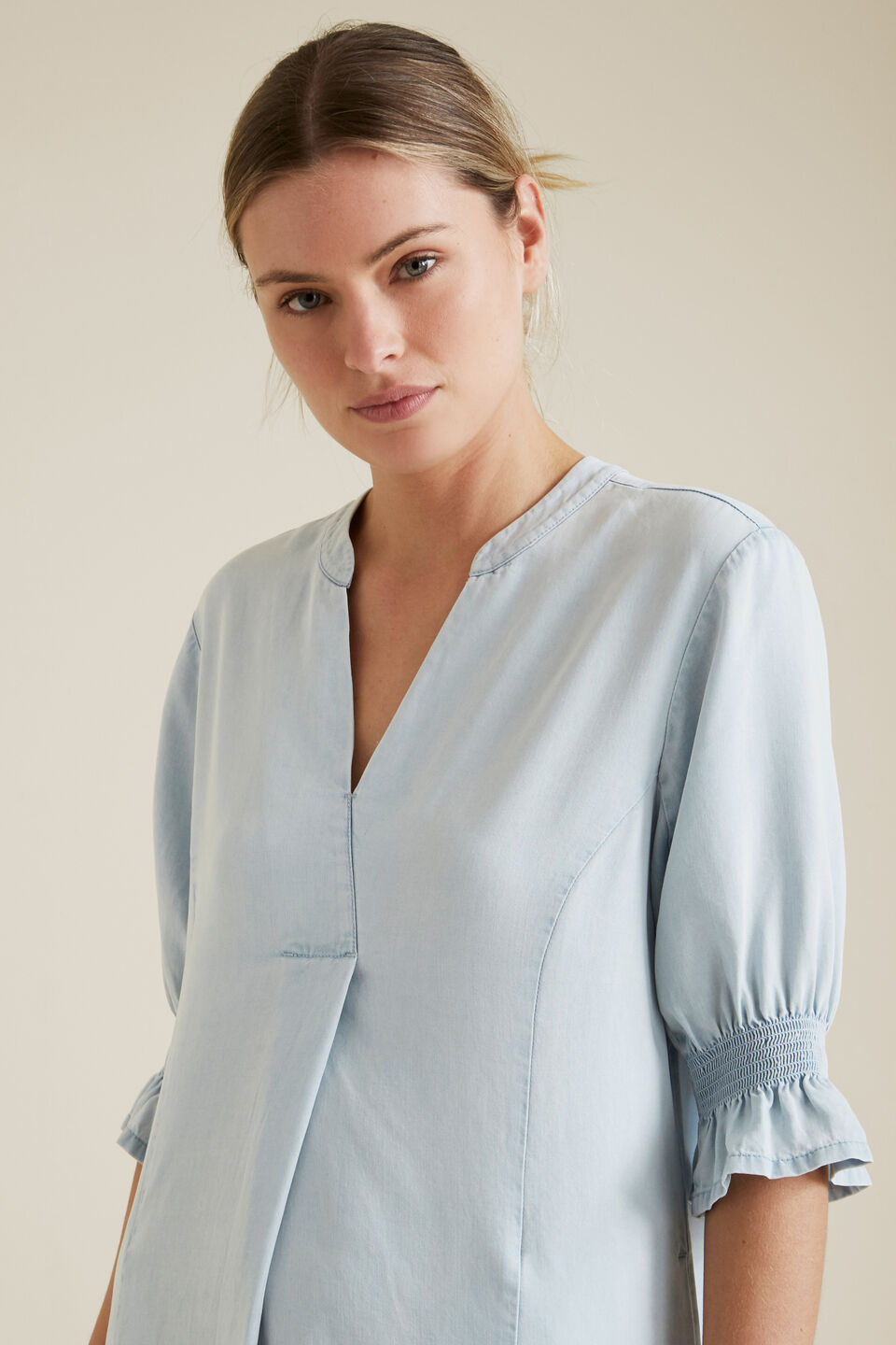 Tencel Shift Dress  