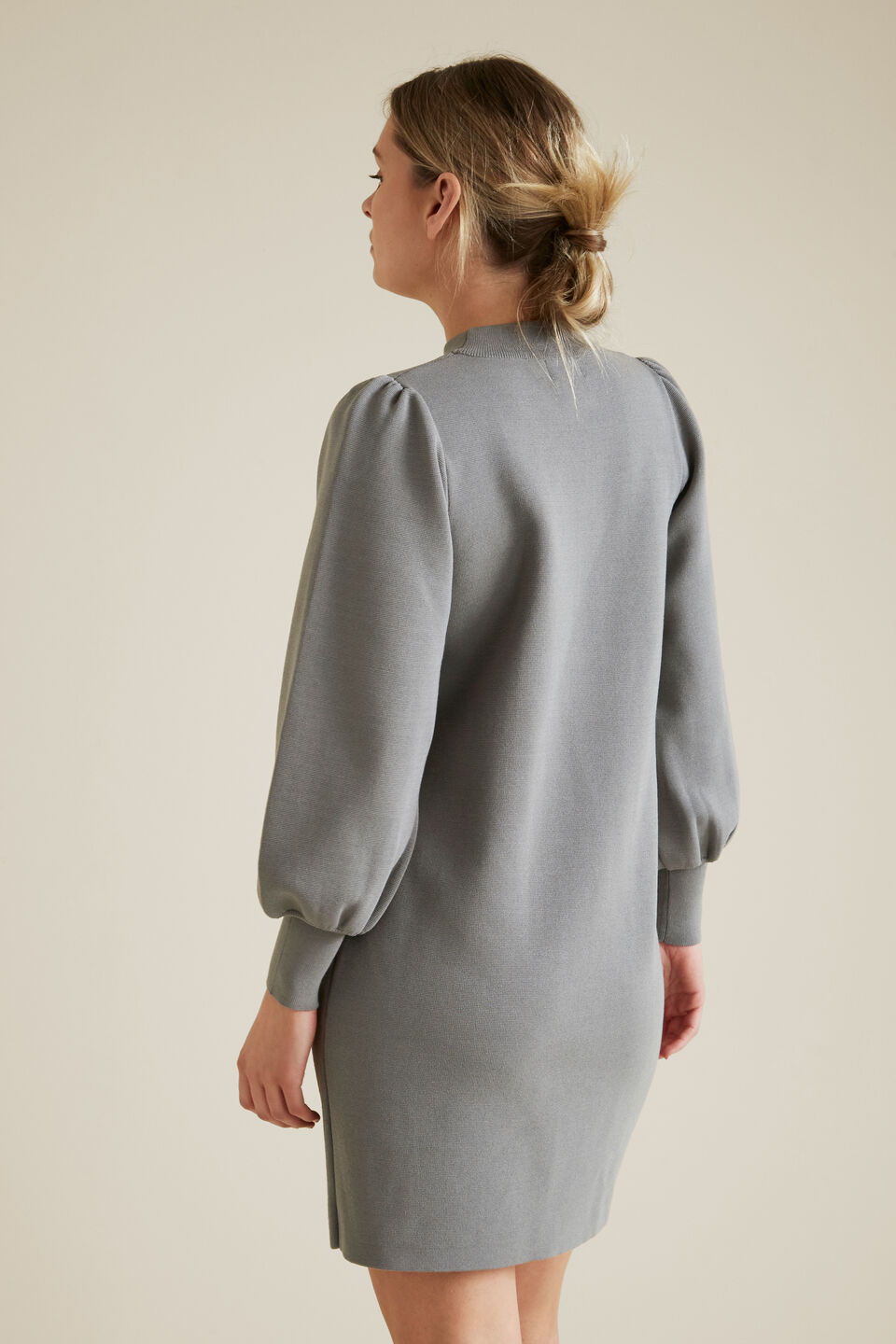 Blouson Knit Dress  