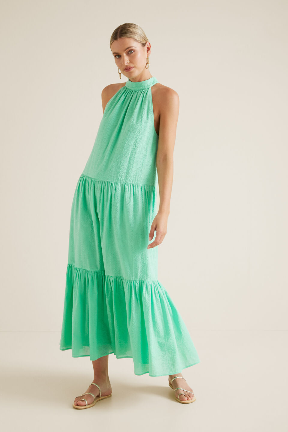 Textured Maxi Dress  