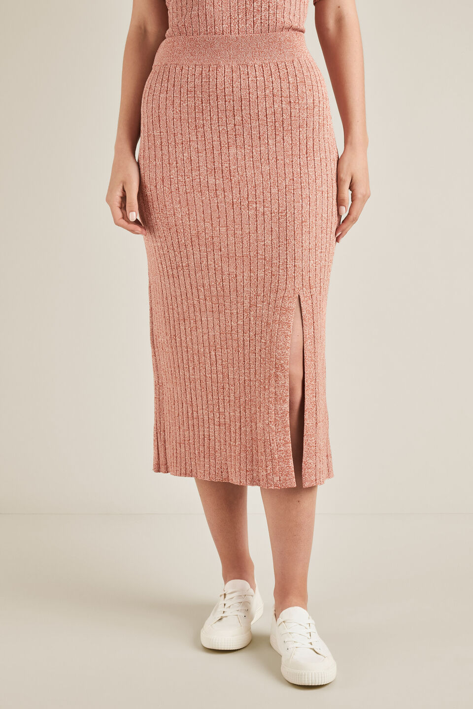 Space Dye Knit Skirt  