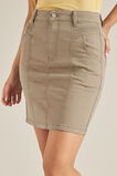 Denim Pintuck Pocket Skirt    hi-res