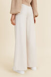 Wool Blend High Palazzo Pant  Oat  hi-res