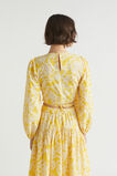 Floral Tie Waist Top  Gold Amber Floral  hi-res