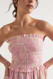 Voile Floral Shirred Mini Dress  Soft Orchid Floral  hi-res