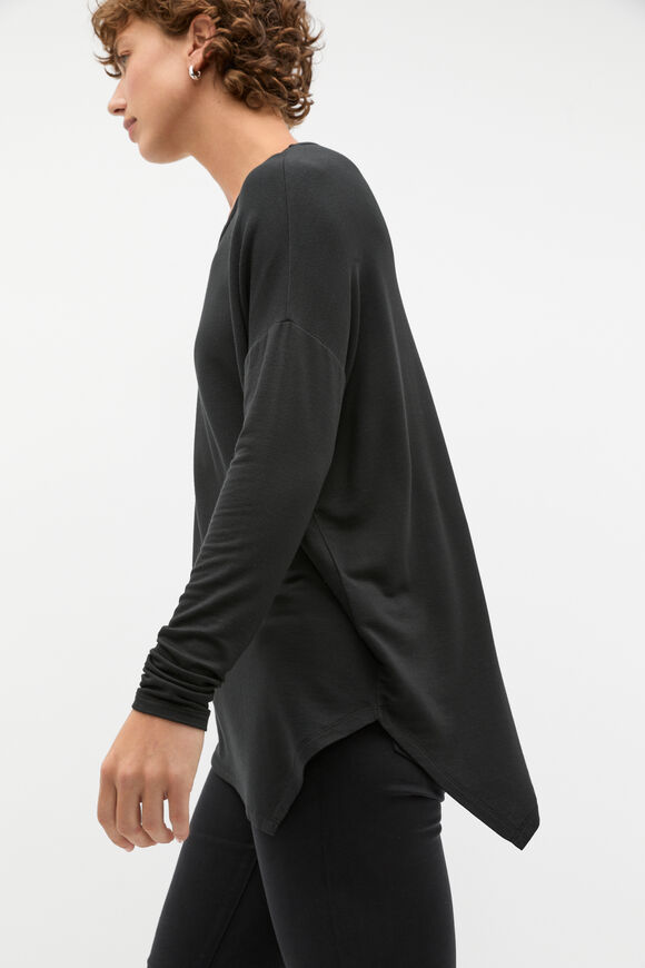 Core Asymmetrical Top  Black  hi-res