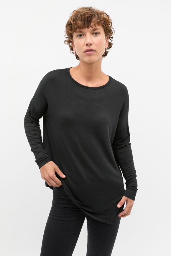 Core Asymmetrical Top  Black  hi-res