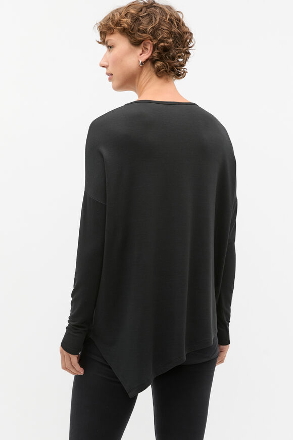 Core Asymmetrical Top  Black  hi-res
