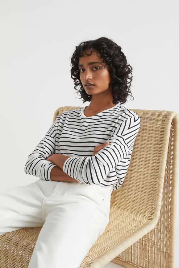 Core Asymmetrical Top  Mono Stripe  hi-res