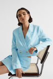 Cropped Blazer  Shimmer Blue  hi-res
