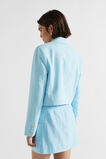 Cropped Blazer  Shimmer Blue  hi-res