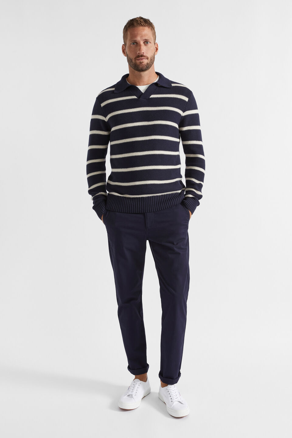 Tapered Chino  Midnight Blue
