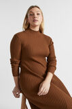 Rib Knit High Neck Dress  Spice  hi-res
