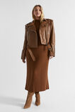 Rib Knit High Neck Dress  Spice  hi-res