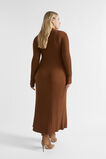Rib Knit High Neck Dress  Spice  hi-res