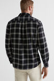Brushed Check Flannel Shirt  True Black  hi-res