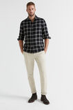 Brushed Check Flannel Shirt  True Black  hi-res