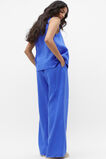 Linen Pleat Elasticated Pant  Deep Ocean  hi-res