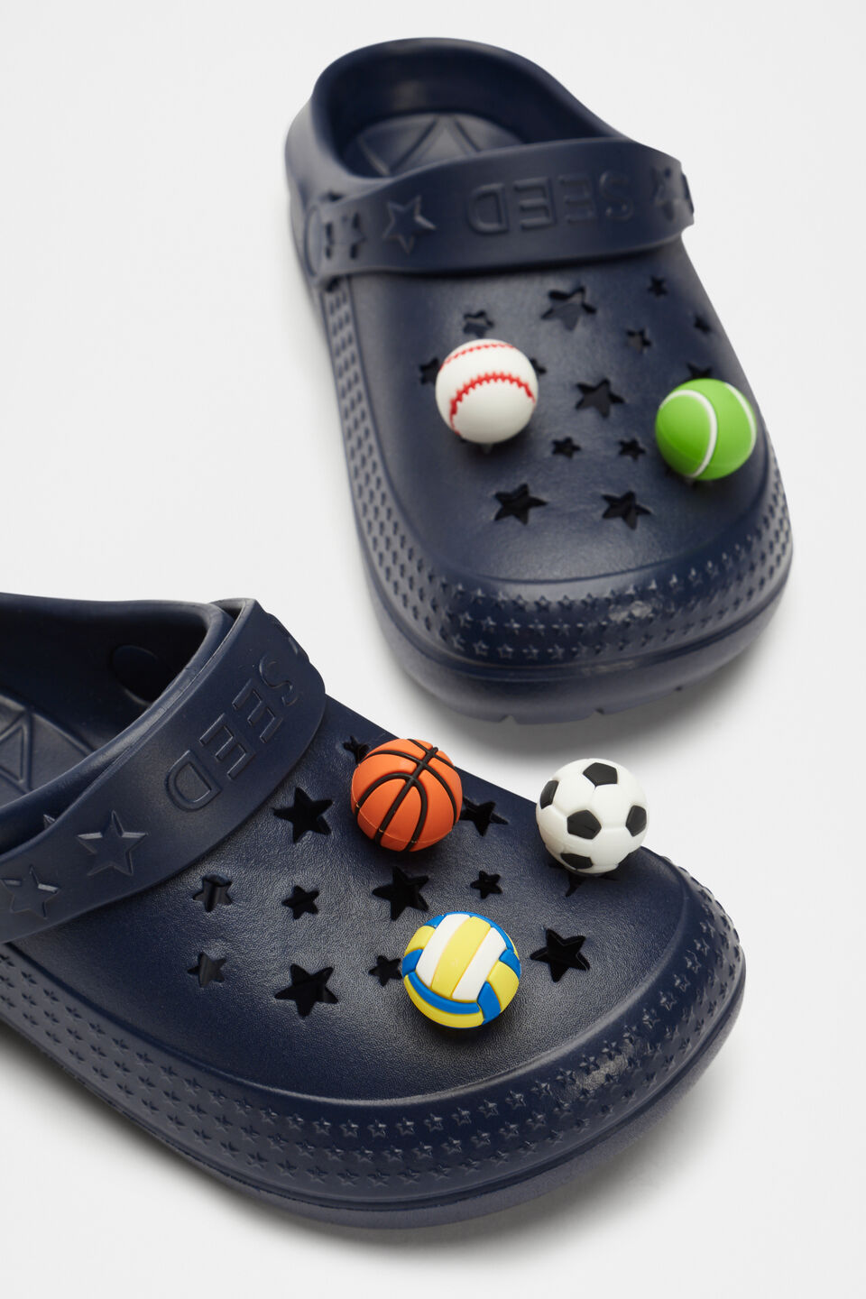 Star Moulded Clog  Navy