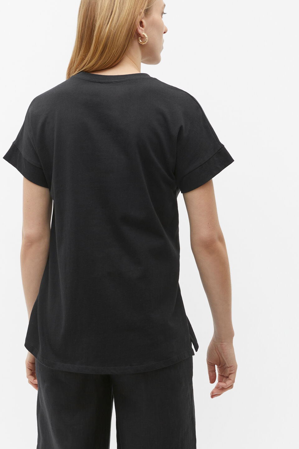 Core Longline Tee  Black