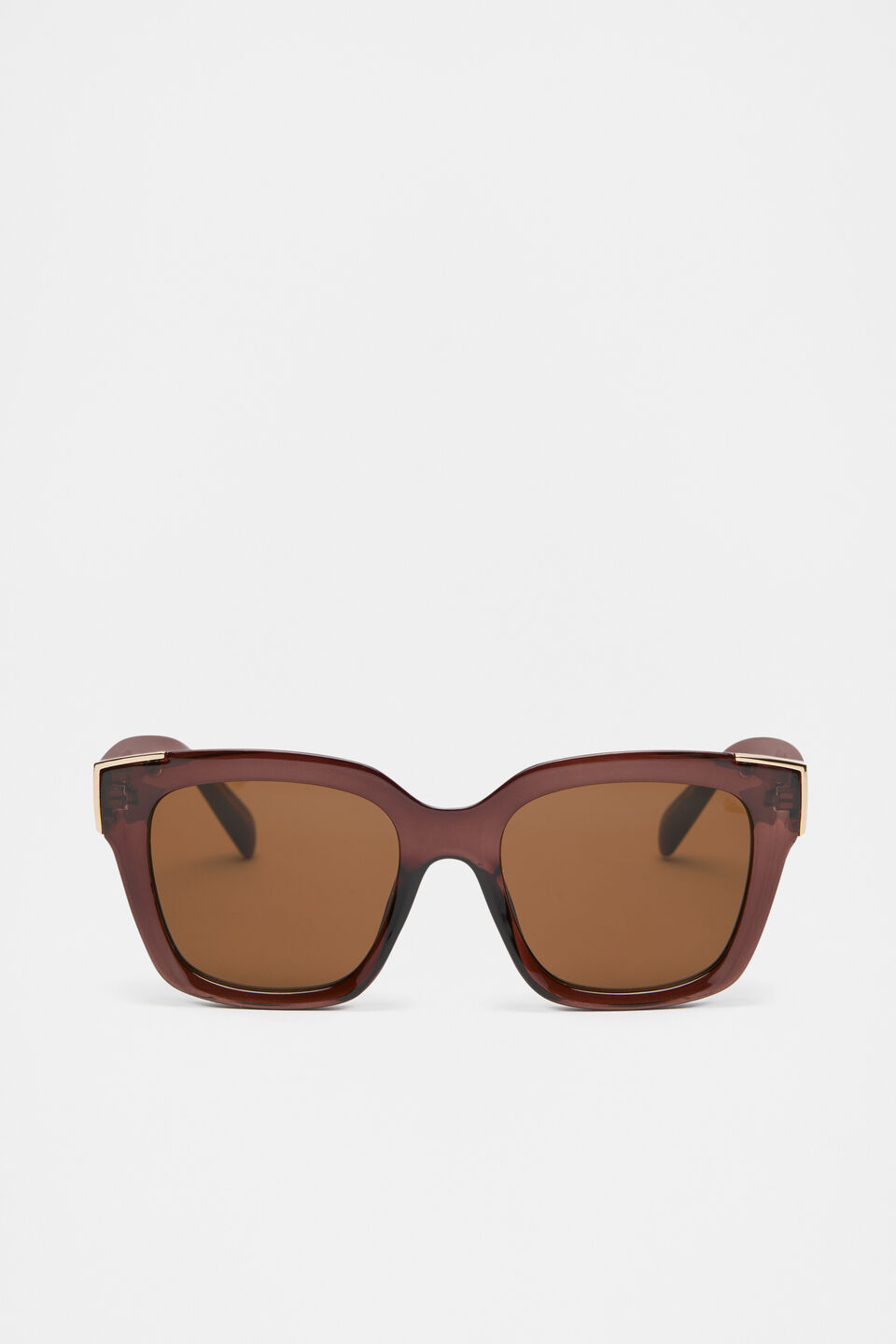Meredith D Frame Sunglasses  Affogato