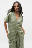 Jacquard Short Sleeve Shirt  Pale Olive  hi-res