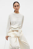 Linen Stripe Long Sleeve Top  Frost Blue Stripe  hi-res