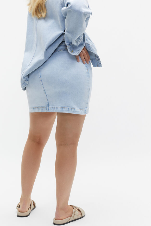 Denim Mini Skirt  Glacier Denim  hi-res