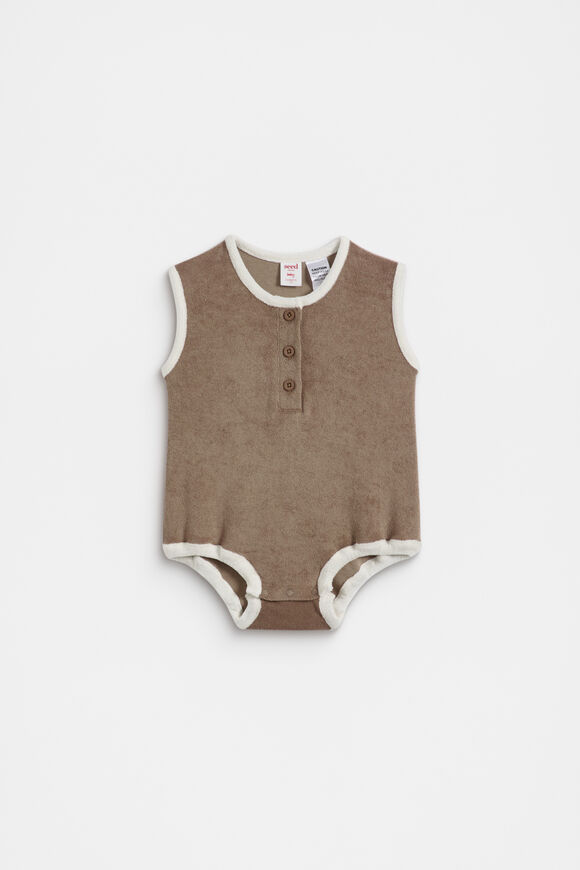 Terry Romper  Cookie  hi-res