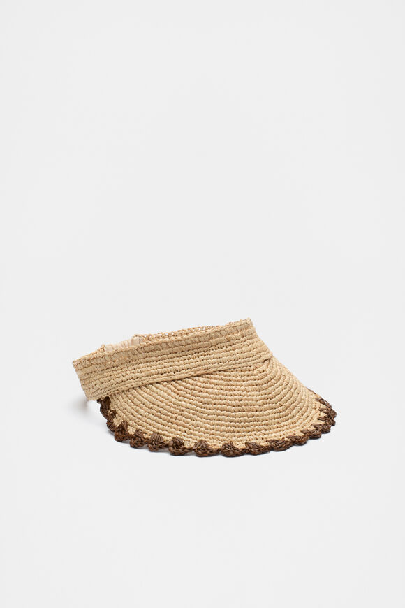 Scallop Trim Visor  Cinnamon Spice  hi-res