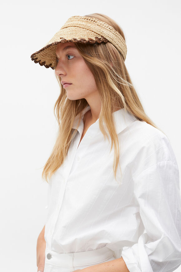 Scallop Trim Visor  Cinnamon Spice  hi-res