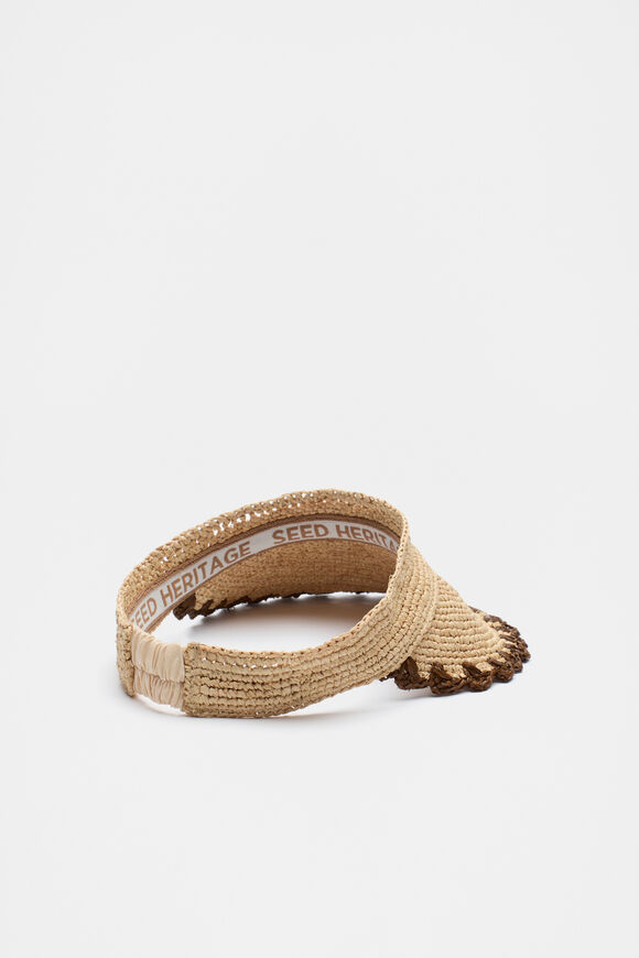 Scallop Trim Visor  Cinnamon Spice  hi-res