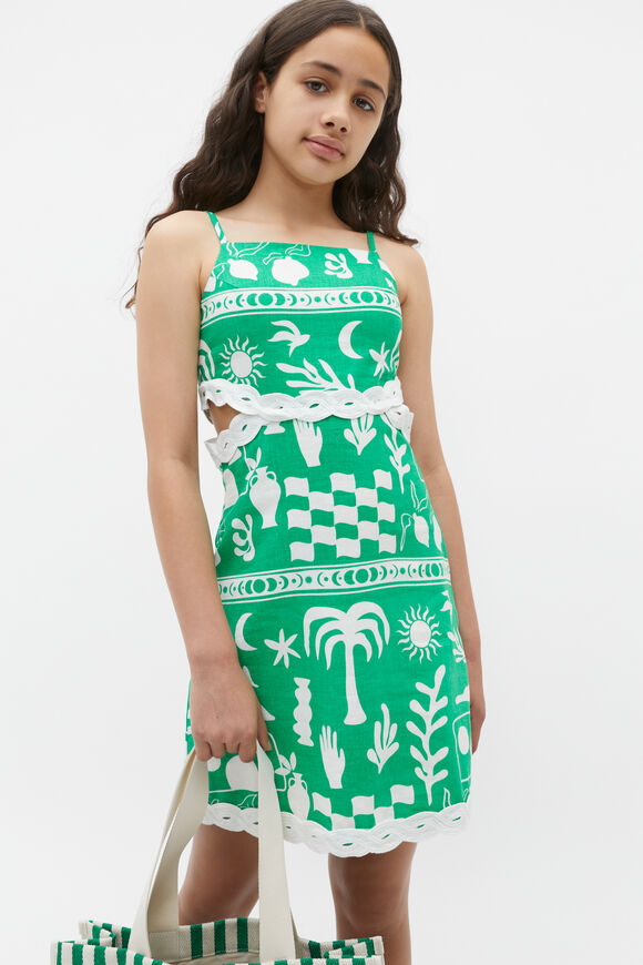 Palm Dress  Jade Green  hi-res
