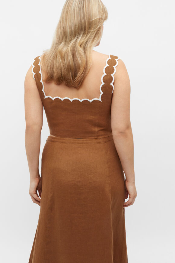 Scallop Bralette  Cinnamon Spice  hi-res