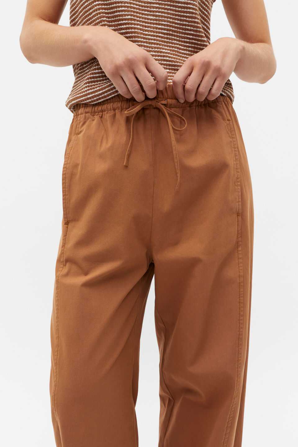 Barrel Leg Jogger Pant  Cinnamon Spice