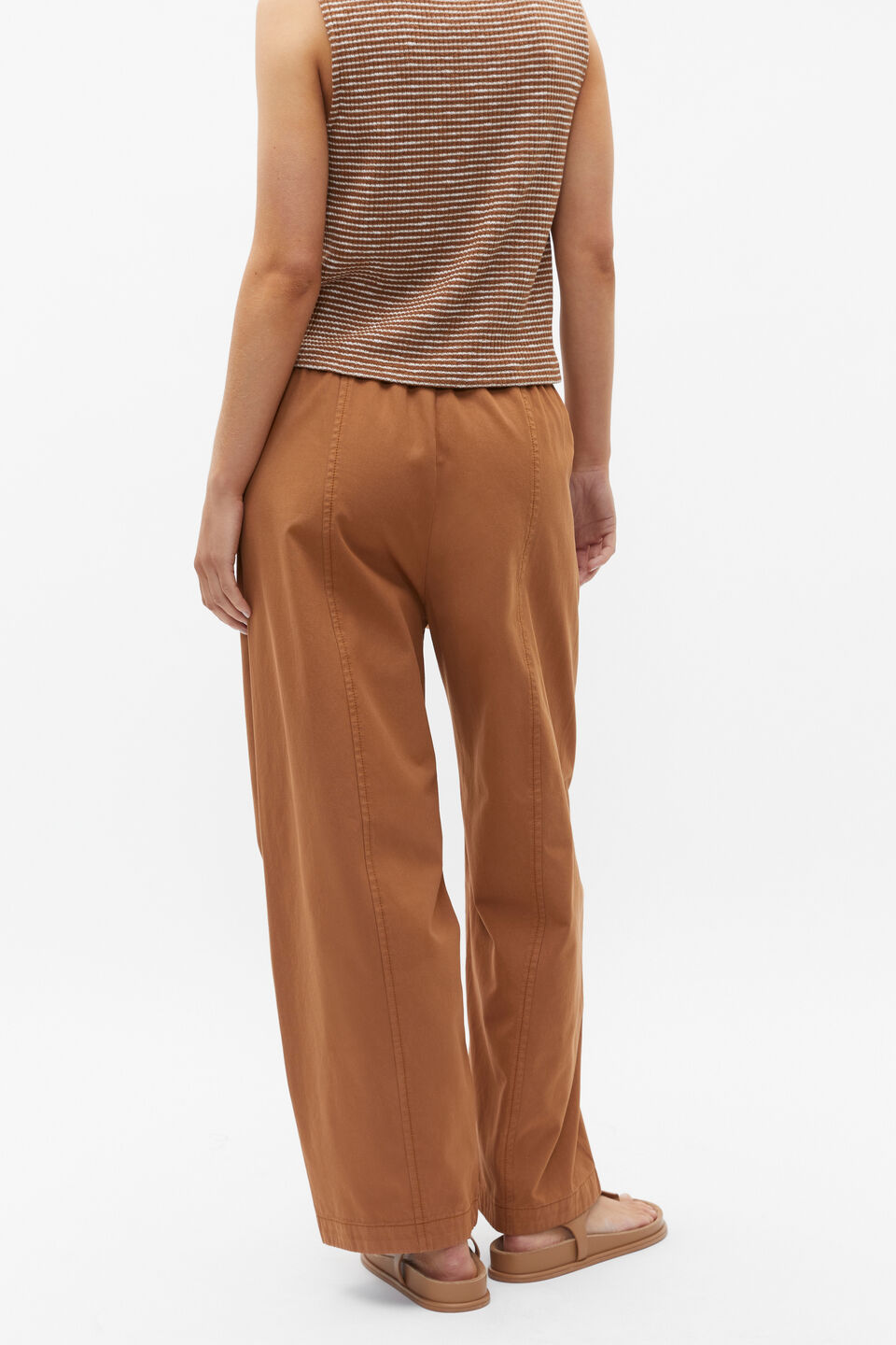 Barrel Leg Jogger Pant  Cinnamon Spice