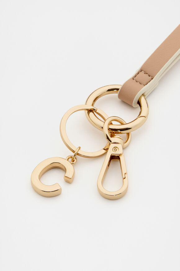 Soft Beige Wrist Letter Strap  C  hi-res