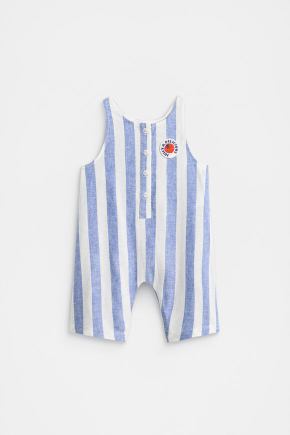 Stripe Romper  Cobalt  hi-res