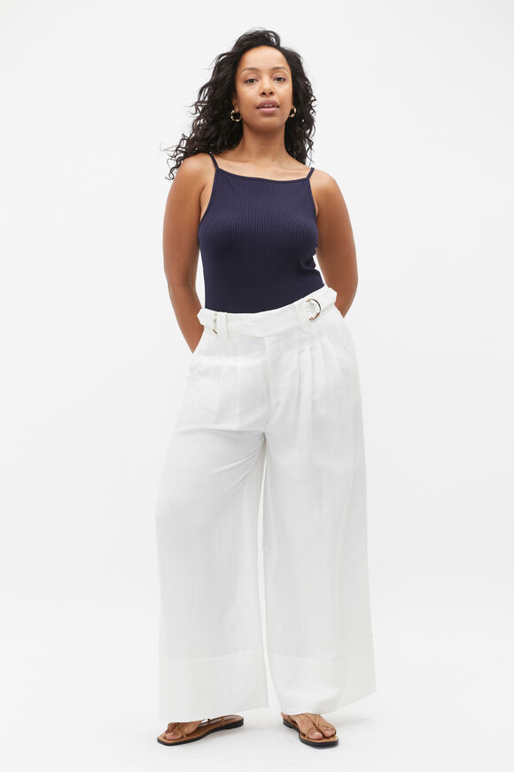Square Neck Rib Tank  Midnight Sky  hi-res